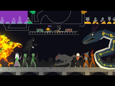 I made an epic battle of wizards! Marble Ragdoll battle in Unity