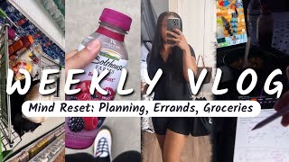 Week in The Life Of A College Student @Kennesaw State | Mind Reset/Planning, Groceries, Errands