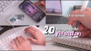 20 things you NEED to do before the first day of school 💯 back to school