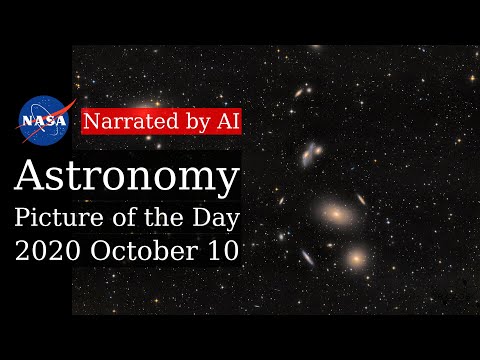APOD: 2020-10-10 - Virgo Cluster Galaxies (Narrated by Emma)