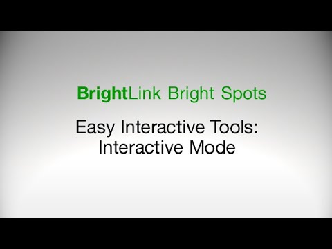 How to use Easy Interactive Tools in Interactive Mode