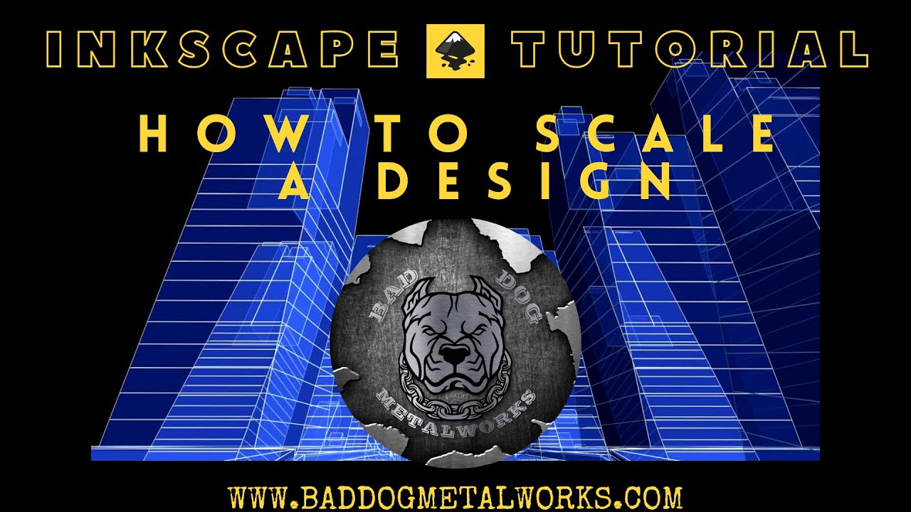 Scaling a Design Using Inkscape