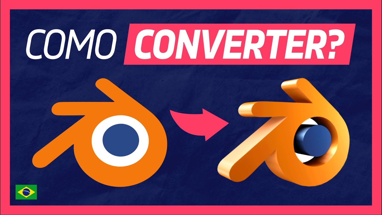 Converter 2D para 3D no Blender 2.9
