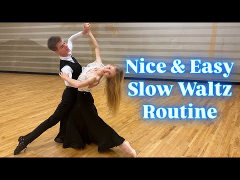 🔥Nice & Easy Slow Waltz Routine😍| Figure Names & Timing By Roma&Marta