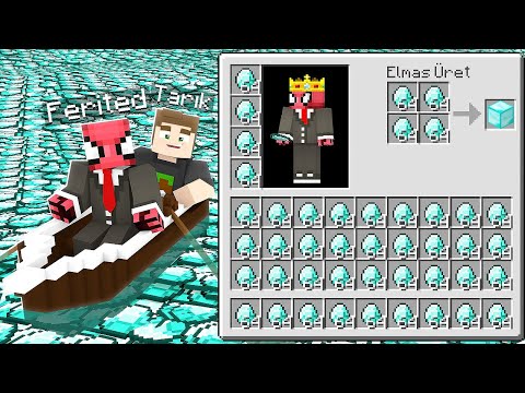 FERİTED VS ELMAS DENİZİ 💎 - Minecraft