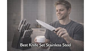 🔪 Knife Set, 15 Pcs Kitchen Knife Block Set Review: Is It Sharp Enough? 🔪