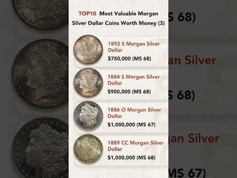 TOP 10 Most Valuable Morgan Silver Dollar Coins Worth Money (3) #coin #dollar  #coincollecting