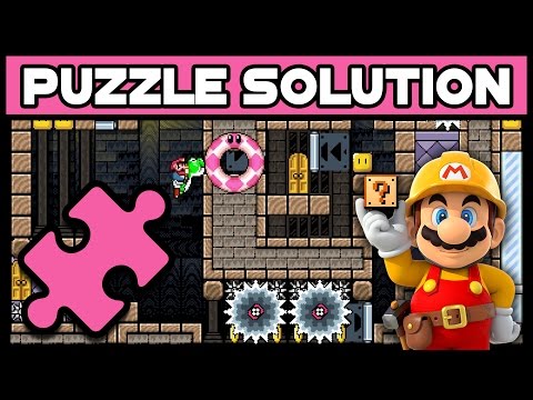 Super Mario Maker - One Screen Puzzle Walkthrough [#16] - Mysterious Yoshi