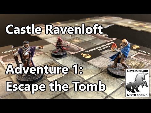 Dungeons & Dragons Castle Ravenloft Board Game Playthrough | Let's Play Adventure 1: Escape the Tomb