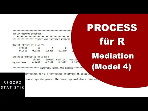 Mediation mit PROCESS für R (Model 4)