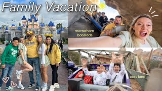 Going to DISNEYLAND with my entire family (party of 8) | ride footage+arguing