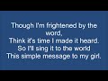 Split Enz- Message to My Girl [Lyrics]