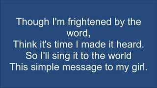 Split Enz- Message to My Girl [Lyrics]