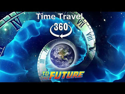 VR 360 Time travel 500 years into the future from space for virtual reality and oculus quest