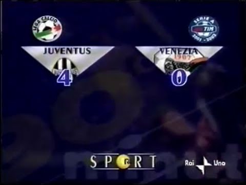 2001-02 (1a - 26-08-2001) Juventus-Venezia 4-0 [Trezeguet 2,DelPiero 2] Servizio 90°Minuto Rai1