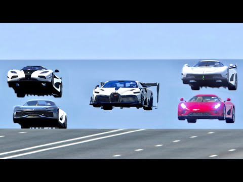 Bugatti Divo GTR vs Koenigsegg Hypercars - Drag Race 20 KM