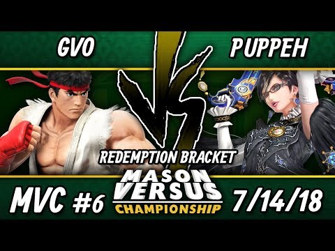 MVC Smash 4 - Puppeh (Bayonetta, Diddy, Rosalina) Vs. GVO (Ryu) - WiiU Singles Redemption Bracket