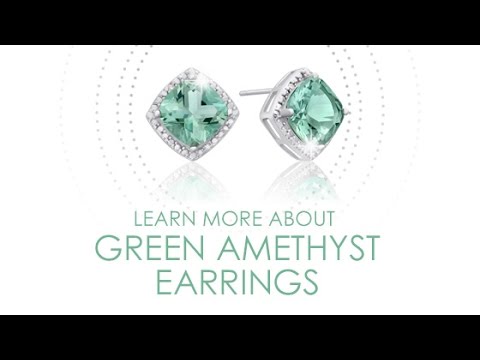 Green Amethyst Earrings by SuperJeweler - SuperJeweler.com