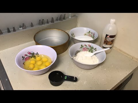 PAN ESPONJA RECETA DE 8 HUEVOS EN TAZAS Y GRAMOS