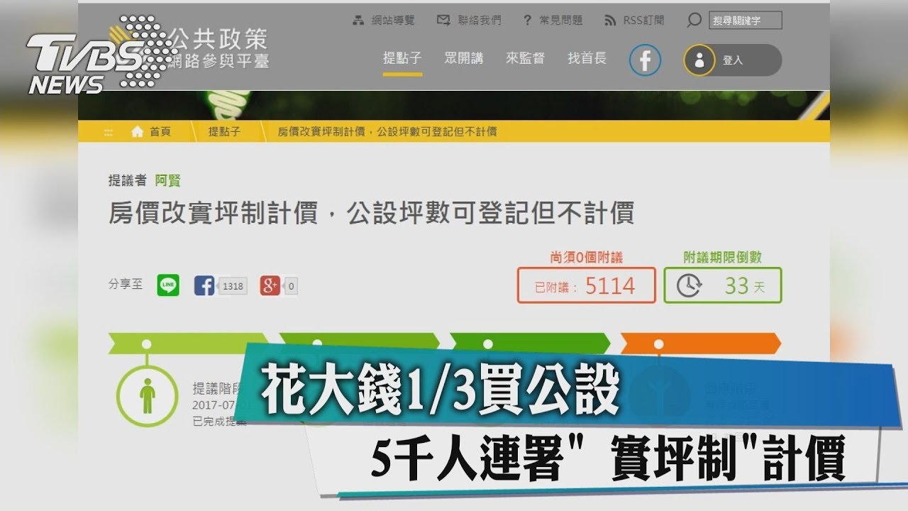 花大錢1/3買公設 5千人連署實坪制計價