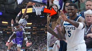 Anthony Edwards Injured on Insane Poster Dunk on John Collins - Doctor Reacts