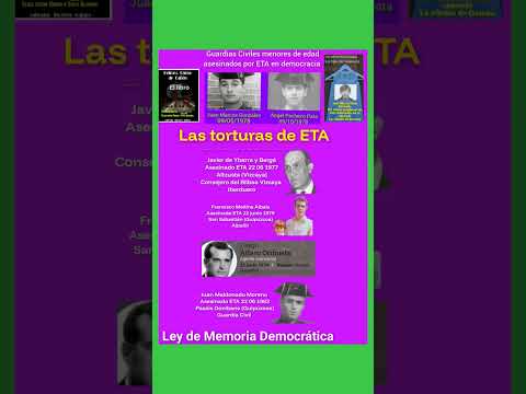 Ybarra, Medina, Alfaro y Maldonado En el recuerdo en la memoria #eta #terror