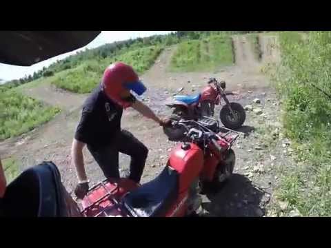 Rock Run 2015 ATC Trip: 1985 Honda ATC 250ES Big Red, 1984 Honda ATC 250R