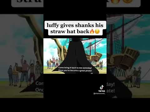 Luffy gives shanks his straw hat back😳🔥