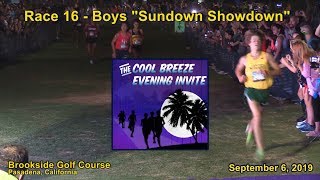 2019 XC - Cool Breeze - Race 16 (Boys &quot;Sundown Showdown&quot;)