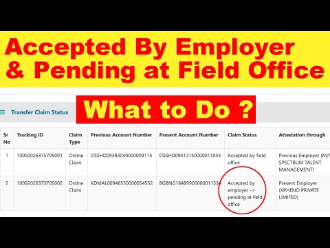 Accepted by Employer Pending at Field Office PF Transfer | Solution