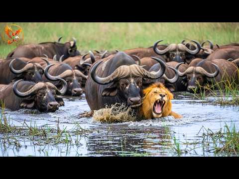 The Cape Buffalo Alliance is the strongest in the African savanna #wildlife | Animal documentary