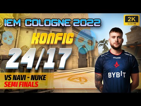 CSGO POV PLAYS - k0nfig  (24/17) vs Navi [Mirage] @ IEM Cologne 2022 Semi Finals