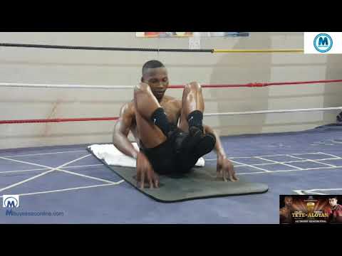Zolani"Last Born"Tete public workout ahead of his fight with Mikhail Aloyan.Date 04-10-2018