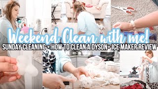 Weekend CLEAN WITH ME CLEANING MOTIVATION How to clean your dyson HOMEMAKING CHRISTINAS HOME