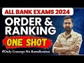All Bank Exams 2024 | Complete Order And Ranking Reasoning in One Shot| Reasoning By Sanjay Sir
