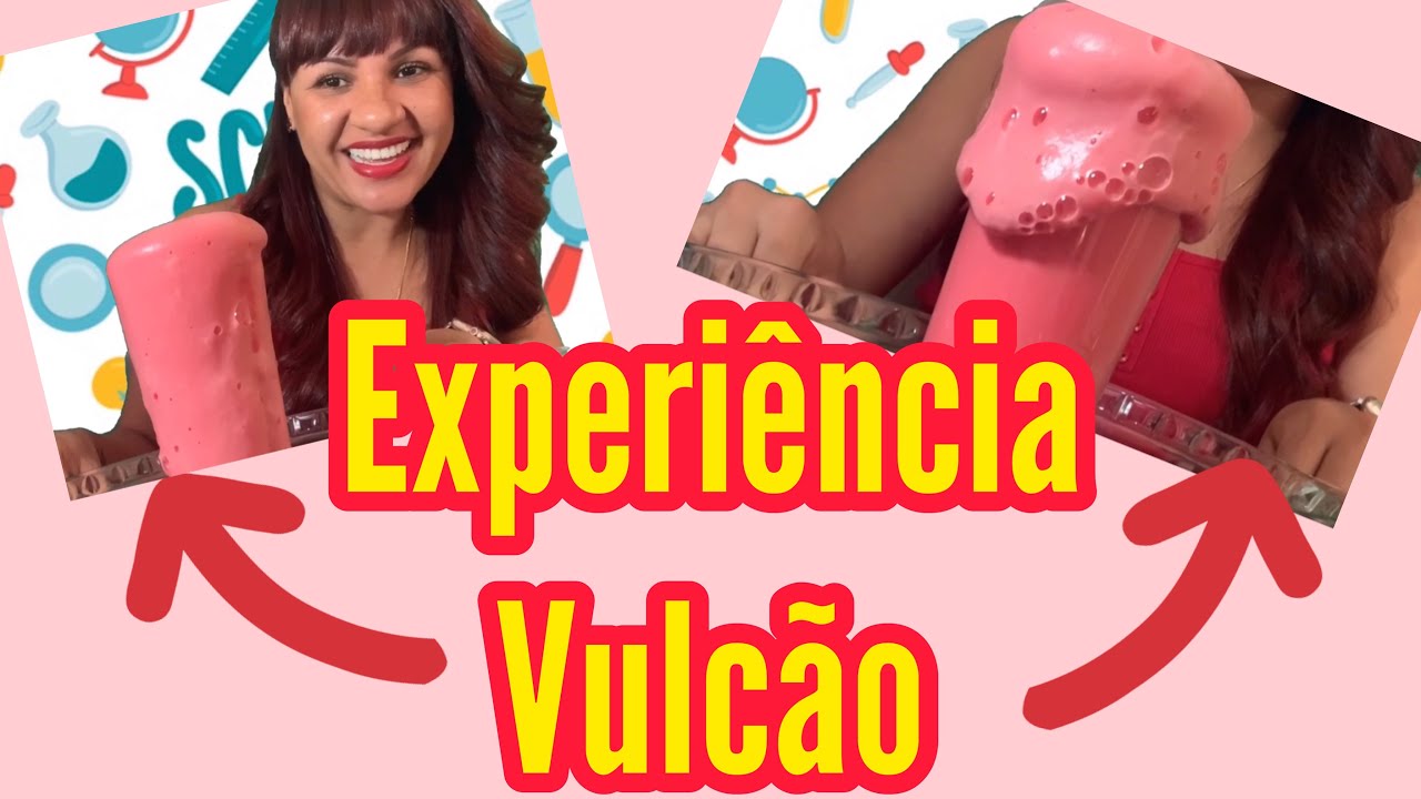 Experiência Vulcão - Vinagre e bicarbonato de sódio