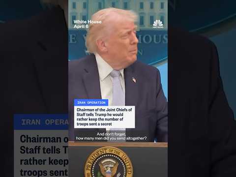 Chairman of the Joint Chiefs of Staff tells Trump he would rather keep number of troops sent secret