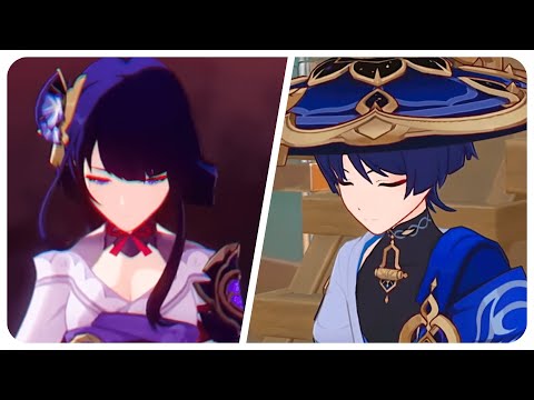 “Mama Boy” Moment — Wanderer Copies Raiden Shogun’s Pose | Genshin Impact