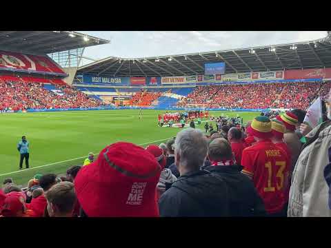 National anthem of Wales (vs. Holland) 8.6.22