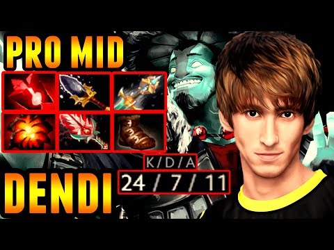 Storm Spirit Pro Gameplay - Dendi Pro Plays Mid Lane - Ranked Match Dota 2 Full Game