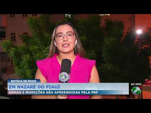 Em Nazaré do Piauí armas e munições são apreendidas pela PRF