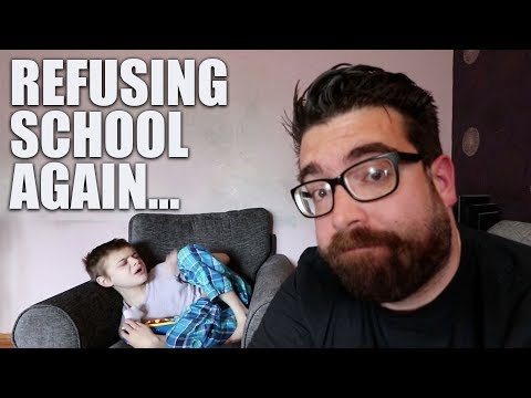 He's refusing school again... | Autism Vlog