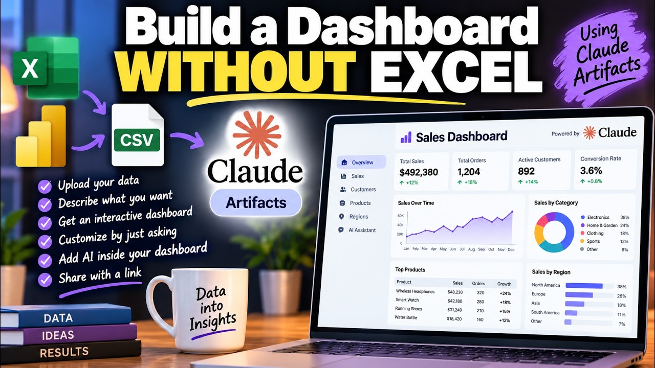 Claude Artifacts: Build a Live Dashboard in 5 Minutes
