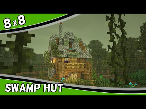 Swamp Hut 8x8 Tutorial: How to Build a Early Game Witch Hut in Minecraft