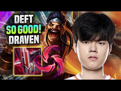 DEFT IS SO GOOD WITH DRAVEN IN KR SOLOQ! - HLE Deft Plays Draven ADC vs Jhin!