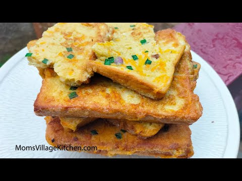 How To Cook Bread Omelette - Bread Toast - Ugandan African Food - Mom's Village Kitchen