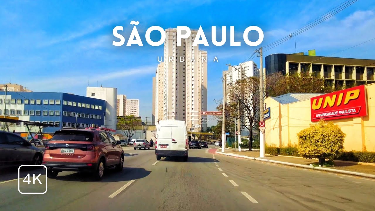 São Paulo 4k • Avenida Marquês de São Vicente • Barra Funda