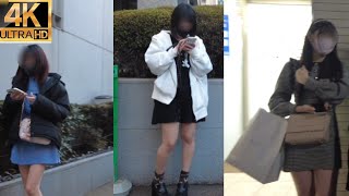 4K【大久保公園病院前】をお散歩👣ひな祭りの日のP活立ち〇ぼ女子︎💕︎Walk in front of Okubo Park Hospital#tokyowalk #japanwalk