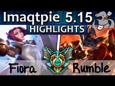 [Highlights] Imaqtpie - Fiora vs Rumble - Top - Master S5 | 25