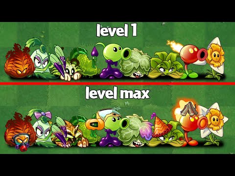 PvZ 2 Random Team Plant Level 1 vs Level Max - Which is Best Team Plant ?